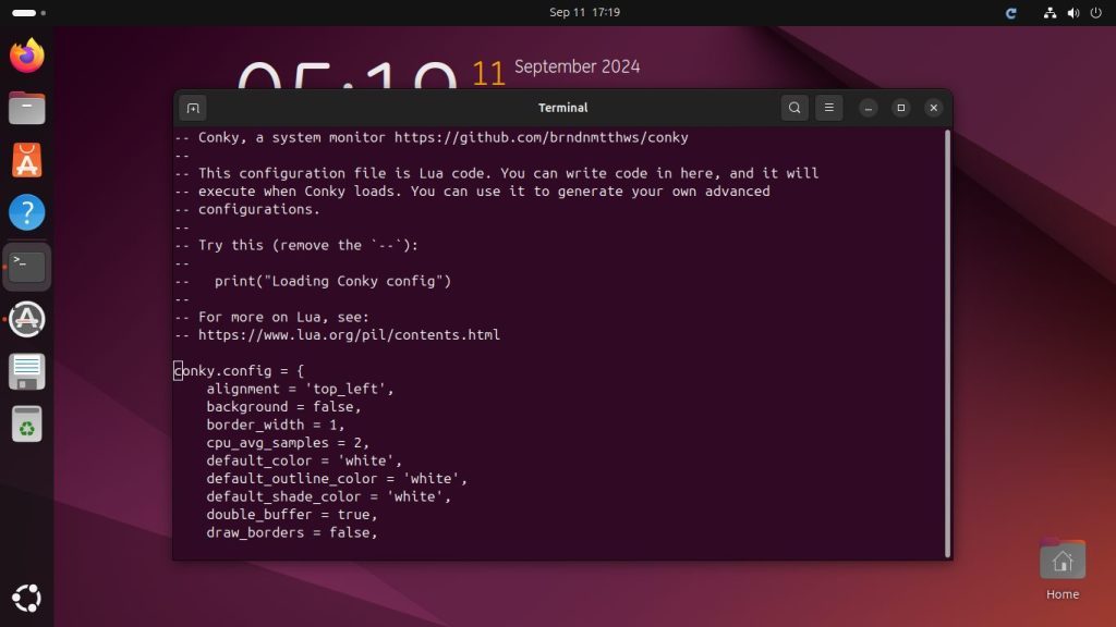 How To Install and Configure Conky in Ubuntu Conky General Articles 