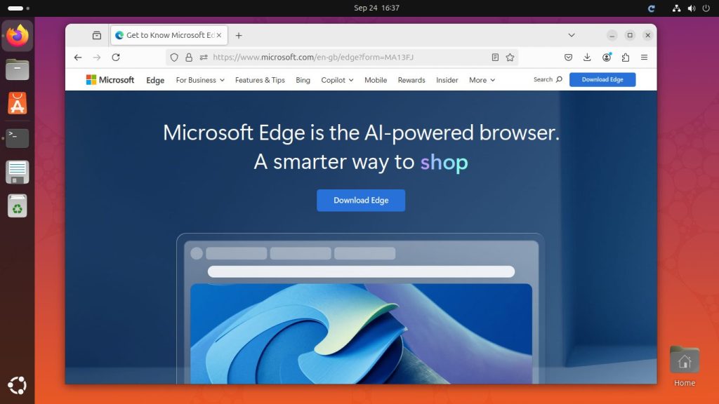 How to Install Microsoft Edge on Ubuntu Linux Applications browser 