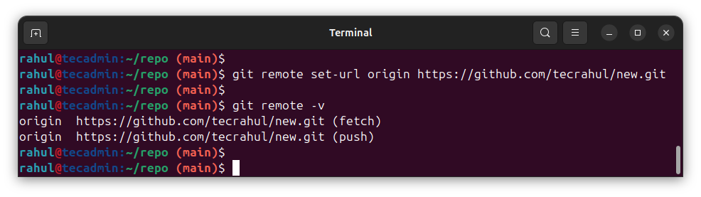 How to Git Change Remote Origin URL git Git Tips & Tricks 