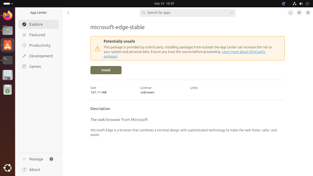 How to Install Microsoft Edge on Ubuntu Linux Applications browser 